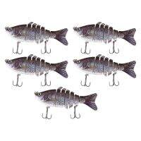 5Pcs for Bass 7 Segment Multi Jointed Swimbaits Bass Lures Hard Googan Baits