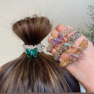 【CW】 Colorful Rhinestone Hair Ties Ropes Accessories Band Luxury Elastic Headwear Wholesale