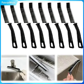 Hard-Bristled Crevice Cleaning Brush, Grout Cleaner Scrub Brush Deep Tile  Joints, Crevice Gap Cleaning Brush Tool, All-Around Cleaning Tool, Stiff  Angled Bristles for Bathtubs, Kitchens (3pcs) 