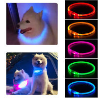 Led Usb ปลอกคอสุนัขสัตว์เลี้ยงสุนัข Night Luminous Charge Collar Led Night Safety กระพริบ Glow Dog Loss Prevention Collar Accessorie