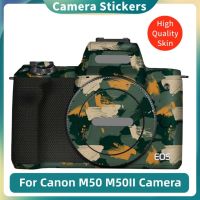 สติกเกอร์สำหรับ Canon M50 / M50 II สติ๊กเกอร์ติดบนตัวเครื่องไวนิลห่อป้องกันการแผ่นฟิล์มกันรอยกล้องสติกเกอร์ป้องกัน EOS M50 Mark II 2 M2 M50II