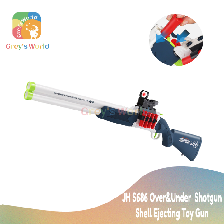 [Grey's World] S686 shotgun nerf guntoy, soft bullet guntoy, manual ...