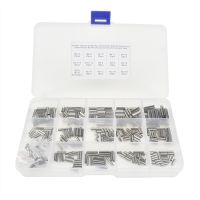 320Pcs/Box 304 Stainless Steel Cylindrical Elastic Pin Locating Pin Cotter Pin Spring Pin Straight Pin GB879