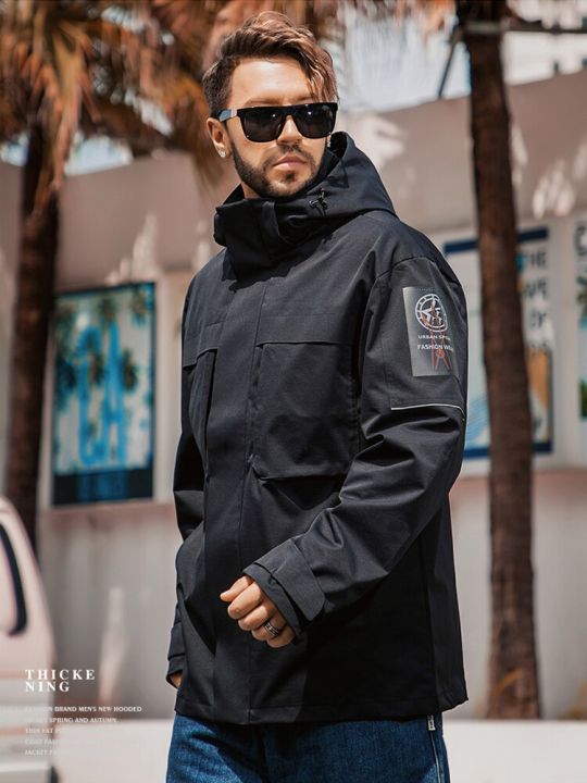 hot11-2023ใหม่ฤดูใบไม้ผลิเสื้อลำลองผู้ชายกลางแจ้ง-windproof-และกันน้ำ-hooded-เสื้อผู้ชาย-windbreaker-พลัสขนาด8xl