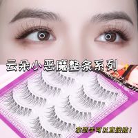 [COD] little devil natural transparent stalk false eyelashes womens whole daily short hand-crossed five pairs of wholesale