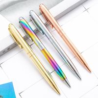 1 Piece Metal Plating Ballpoint Pen Stationery Pens