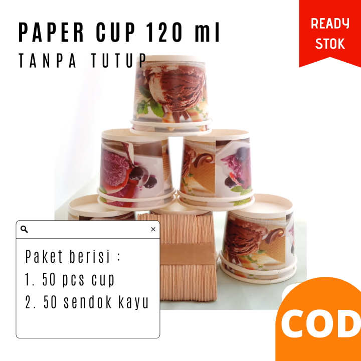 CUP ICE CREAM MURAH CUP ES KRIM JAWA TIMUR DISTRIBUTOR PAPER CUP ES