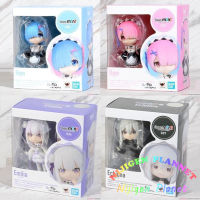 นิเมชั่น Re: ศูนย์ Rem Ram รุ่น Q SHFiguarts มินิ FM Emilia Echidna 6เซนติเมตรการกระทำหุ่นของเล่นสะสมตุ๊กตาของขวัญสำหรับเด็ก