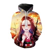 2023 Demon Slayer Hoodies 3d Printing Spring and Autumn Anime Men and Womens Fashion Hooded Sweatshirt Casual Hip-Hop Pullover