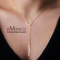 eManco Aesthetic Stainless Steel Necklaces for women Korean Pendant Gold Choker Necklace for Woman Fashion Jewelry