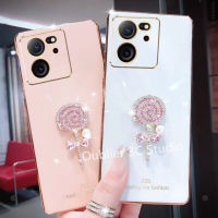 เคสโทรศัพท์ Xiaomi13T Xiaomi 13T Pro 5G เคส ปลอกดีไซน์ใหม่ข้อเสนอสุดพิเศษการชุบโลหะด้วยไฟฟ้าคุณภาพสูงเพชรมุกคริสตัลอมยิ้มโทรศัพท์มือถือกันกระแทกปกอ่อน Case 2023