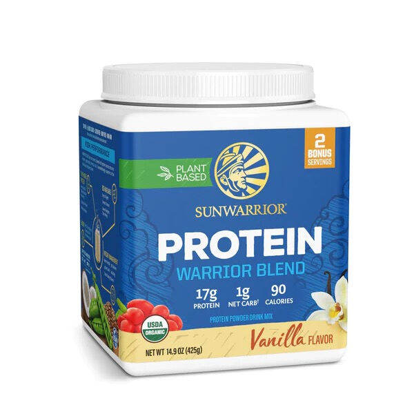 Sunwarrior Organic Warrior Blend Vanilla 375g Lazada.co.th