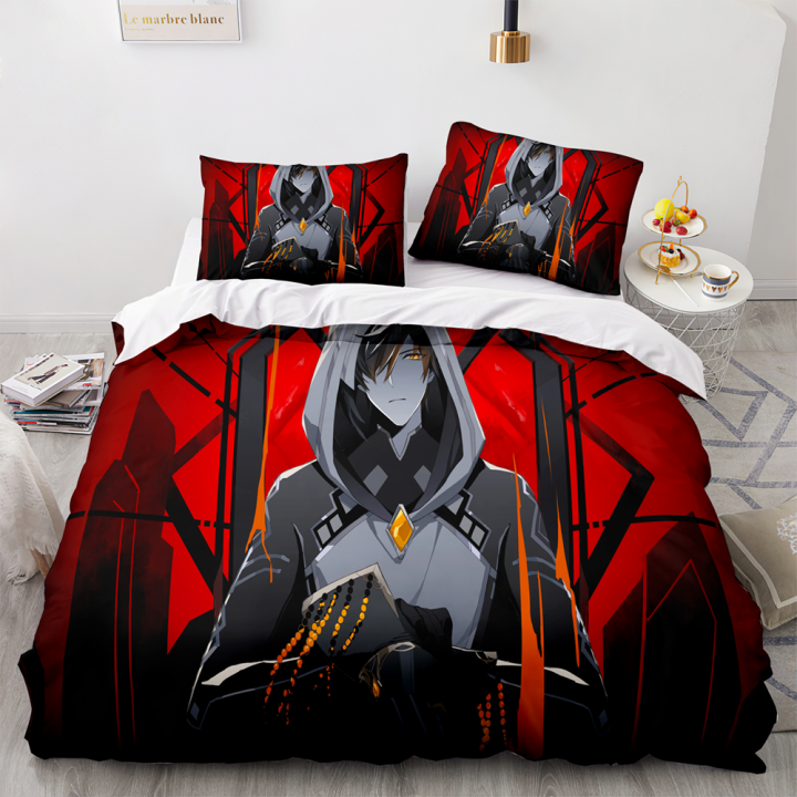 Luxury Anime Bedding Set The Promised Neverland Printed Duver Cover Soft  Microfiber Bed Set Pillowcase Bedroom Kids No Sheet - AliExpress