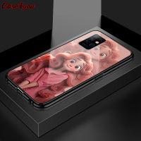 Case4you สำหรับ Infinix Note 7 Note 8 Note 8i X692 X690 X683 3D ยิ้มชุดเจ้าหญิงเคสกระจกเทมเปอร์