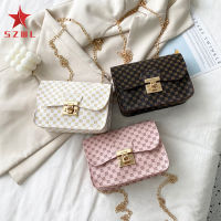 SZWL Women Artificial Pu Leather Messenger Bag Simple Fashion Small Square Bag For Work Business Dating Shopping Travel School