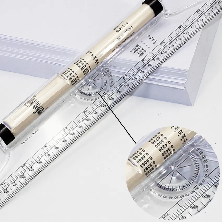 Tool Shop 12 Inch Roller Ruler Graduated in Both Inch and Metric 