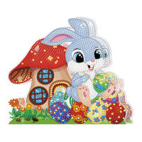 DIY Diamond Painting Easter bunny egg Decoration Lamp Mosaic Diamond Painting Embroidery Kit Cute Rabbit Desktop Decoration