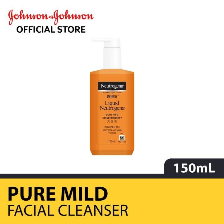 Neutrogena Liquid Pure Mild Facial Cleanser (150ml) Lazada