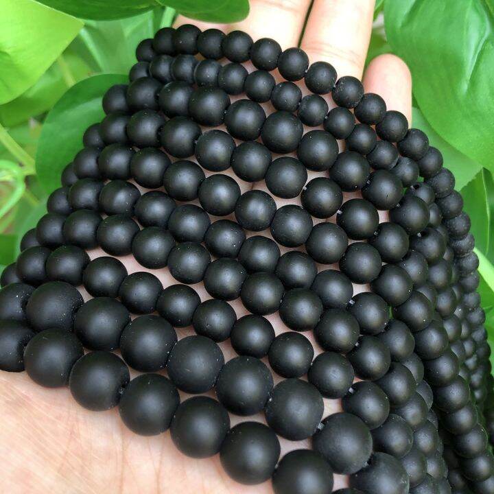 natural-stone-black-matte-onyx-agates-round-beads-frost-dull-polish-agat-beads-for-jewelry-making-15-5-inches-4-6-8-10-12mm