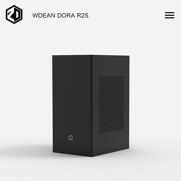 2022New Wdean Dora R2s Mini Itx A4 Chassis SFX Power Supply Water ...