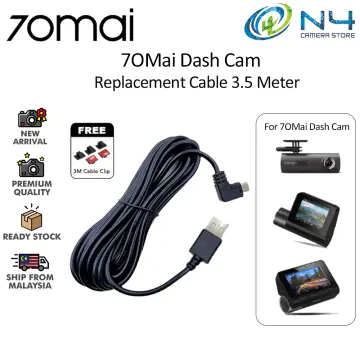 70mai Dash Cam Power Cord, Micro USB Port, 3.5m, Compatible with 70mai Dash  Cam