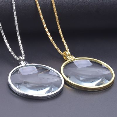 【CW】1Pc Trendy Reading Magnifying Glass Necklaces For Women Vintage Steampunk Decorative Monocle Pendant Chain Men Collares Jewelry