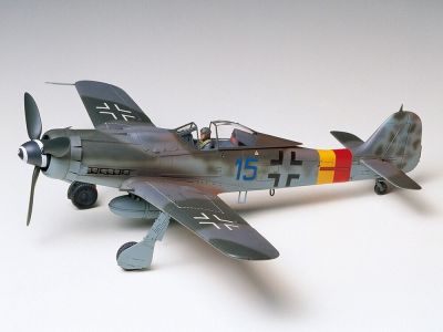 Tamiya โมเดลหุ่นประกอบ1/48เครื่องบินรบ D-9 Fw190รุ่น Focke-Wulf ของเล่น DIY สะสม