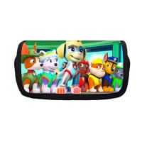 New Arrival Paw Patrol Childrens Pencil Case Creative Large Capacity Pencil Case Cartoon Double Layer Pencil Box Foreign Trade Wholesale Hot