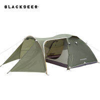 BLACKDEER เต็นท์เดินทางสำหรับตั้งแคมป์1ห้องนอน,สำหรับ3-4คน210D อ็อกซ์ฟอร์ดขนาด PU3000มม. เต็นท์เดินป่าสำหรับปีนเขา