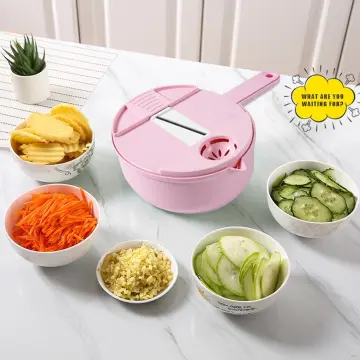 Vegetable Chopper 17Pcs Multifunctional Food Chopper Pro Onion Cutter Dicer