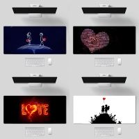 Love Heart Art แผ่นรองเม้าส์ขนาดใหญ่ Gamer XL แผ่นรองเม้าส์เกมยางล็อคขอบโต๊ะแล็ปท็อป