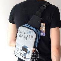 Anime Uzumaki Naruto Konohagakurenosato Akatsuki Men Casual Cross Body Bags Messenger Shoulder Bag