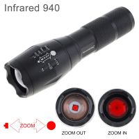 SecurityIng A100 850nm IR Hunting Flashlight Zoomable Infrared 940nm LED Torch Outdoor Waterproof IR Night Vision Light Adhesives  Tape