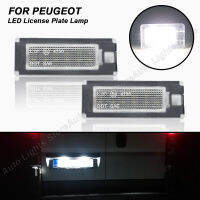 2X LED ป้ายทะเบียนแสงหมายเลขทะเบียนโคมไฟสำหรับ Fiat Ducato รถบัสกล่องเปอโยต์นักมวยรถบัสกล่องซีตรองจัมเปอร์รถบัสกล่อง Lancia Ypsilon