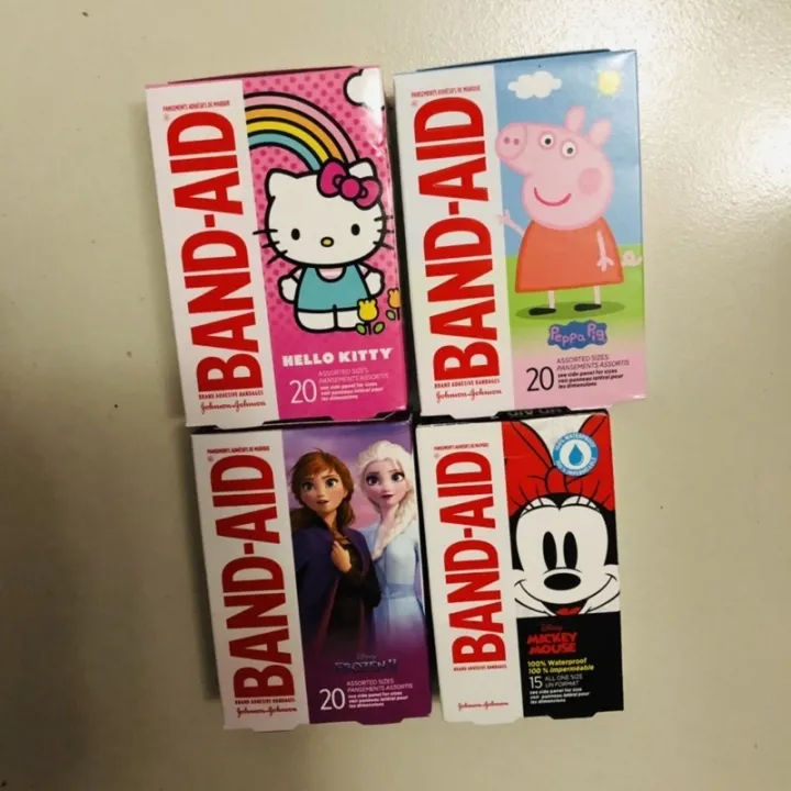 Kid’s Band Aid BandAid for Girls Bandage Peppa Pig Frozen Minnie Mouse ...