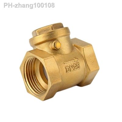 Female Thread Brass Non-return Swing Check Valve 232PSI Prevent Water Backflow DN32 DN40 DN50 Optional