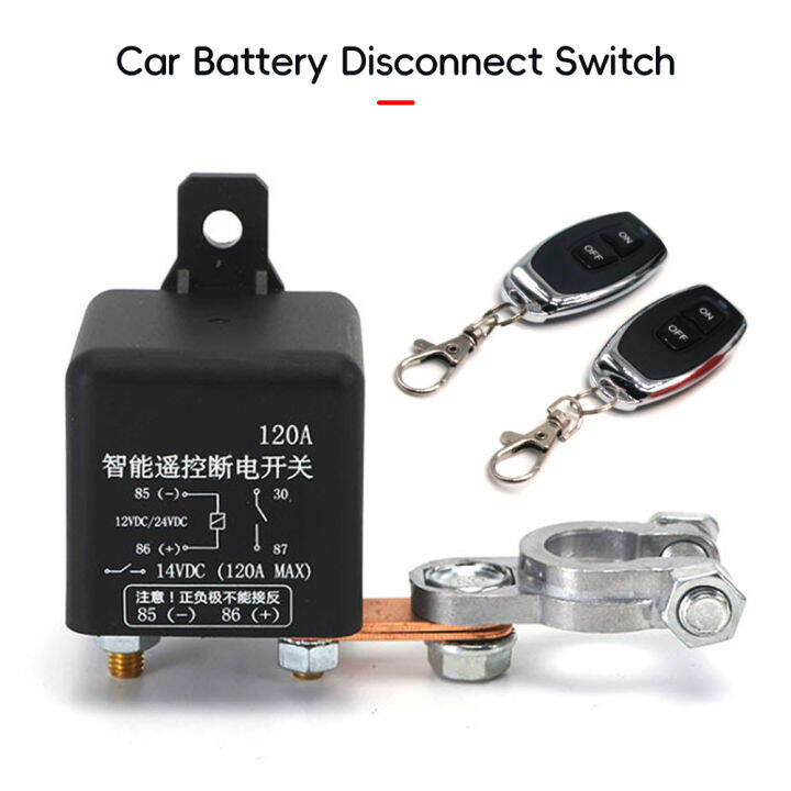 Bc 12v24v 120a 200a 250a Car Battery Switch Wireless Relay Integrated Remote Control Disconnect 6332