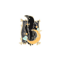 Brooch Alloy Creative Cartoon Paint Flying Cartoon Crow