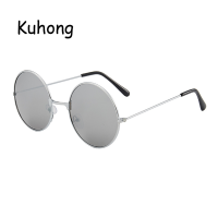 Kuhong Vintage Polarized Retro Punkแว่นตากันแดดแฟชั่นโลหะรอบแว่นตาเลนส์กระจกผู้ชายวงกลมแว่นตากันแดดUV400 | Goggles Driver