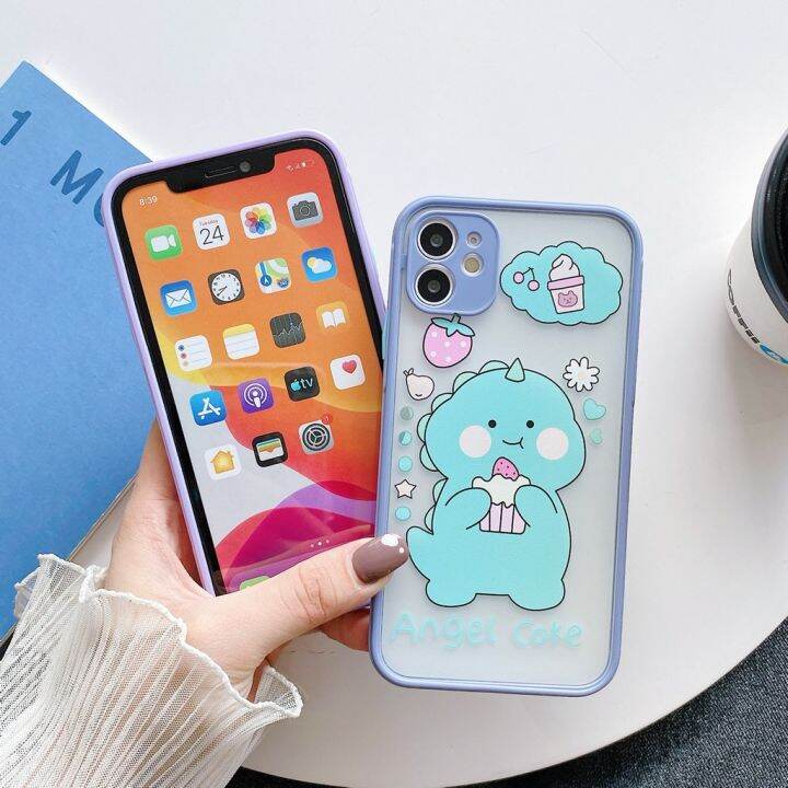 เคสขอบสีการ์ตูน-สวยๆเคสกันรอยกล้อง-11-7plus-8plus-11promax-6-6s-7-8-se-2020-6plus-11pro-x-xr-xsmax-825