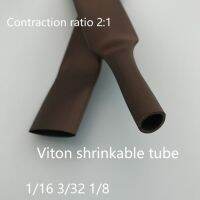 1/16 3/32 1/8 Viton shrinkable tube FKM Heat Shrink Tubing FPM Oil resistant Heat-shrink tube oil proof auto parts Insulated Cable Management