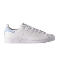 ǎ Stan Smith รองเท้าผ้าใบ สำหรับผู้ชายและผู้หญิง สีขาว-ฟ้า BA7673