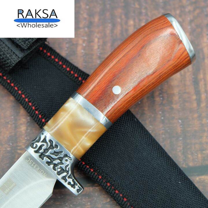 raksa-wholesale-cl06-มีดเดินป่า-มีดยุทธวิธี-มีดแคมป์ปิ้ง-มีดใบตาย-มีดพกพา-มีดพกทหาร-5cr13mov-ยาว22-00ซม-แถมซองไนลอน