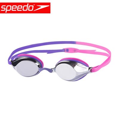 แว่นตาว่ายน้ำกันน้ำ Speedo/ แว่นตาว่ายน้ำแข่งรถมืออาชีพแว่นตาแข่งสำหรับทั้งหญิงและชายกันหมอก HD