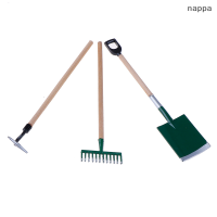 ✨[nappa] 3PSC/Set เครื่องมือสวนโลหะ Spade Rake สำหรับตุ๊กตา House miniatures Accessories