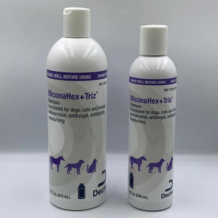 Dechra MiconaHEX Triz top of the line antibacterial antifungal shampoo cat dog TrizEDTA powered