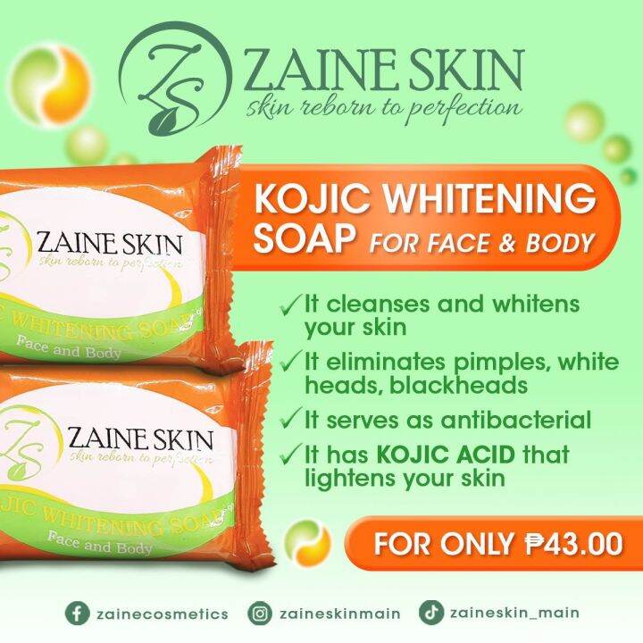 Zaine Skin Kojic Soap (3 for 125) | Lazada PH