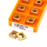 10pcs CCMT09T304 CCMT09T308 VP15TF UE6020 US735 เม็ดมีดคาร์ไบด์เครื่องกลึง CNC ติดทนนานและทนต่อการสึกหรอ เครื่องมือ เม็ดมีดกลึง