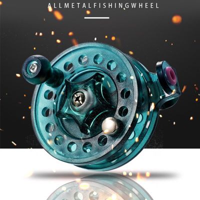 Mini Winter Ice Fishing Reel Ultralight 60mm Outdoor Winter Ice Fishing Belly Support Holder For Boat Sea Fishing Accessories Fishing Reels