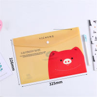 Cute Cartoon File Bag Cartoon File Bag Data Portfolio A4 File Bag Snap Button PVC Folder Pen Box